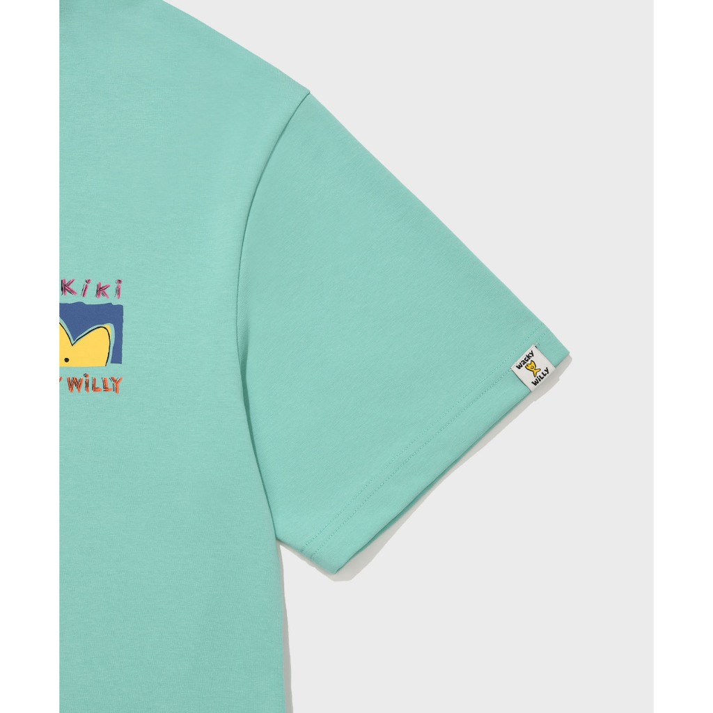 WACKY WILLY เสื้อยืดรุ่น Beach Graphic Short Sleeve T-Shirt Green (80241SBGSSU_S6GNXX) — صورة 6