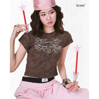 kome.offi เสื้อยืด baby tee รุ่น blessed me / heaven