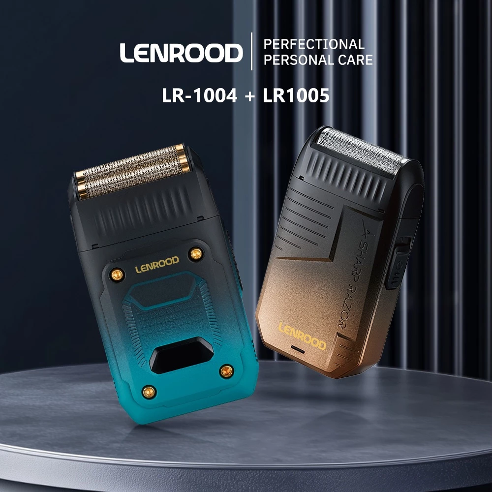 LENROOD เครื่องโกนหนวดไฟฟ้า LR-1004 LR-1005 Mini Foil Shaver เครื่องโกนหนวดพกพา USB Type-C โกนเกลี้ยง สำหรับผู้ชาย