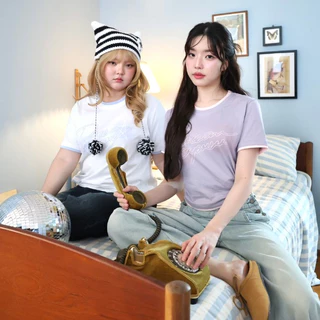 JARINYA (S-XL) เสื้อยืดแขนสั้นทูโทนสกรีน Dream Express
