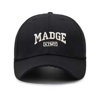 หมวกแก๊ปแฟชั่น ปักลาย MADGE สไตล์เกาหลี หมวกมินิมอล ใส่ได้ทั้งชายและหญิง หมวกกันแดดยอดฮิต