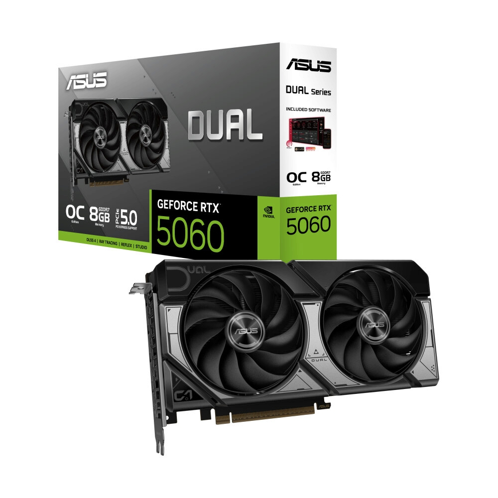 VGA (การ์ดแสดงผล) ASUS DUAL GEFORCE RTX 5060 8GB GDDR7
