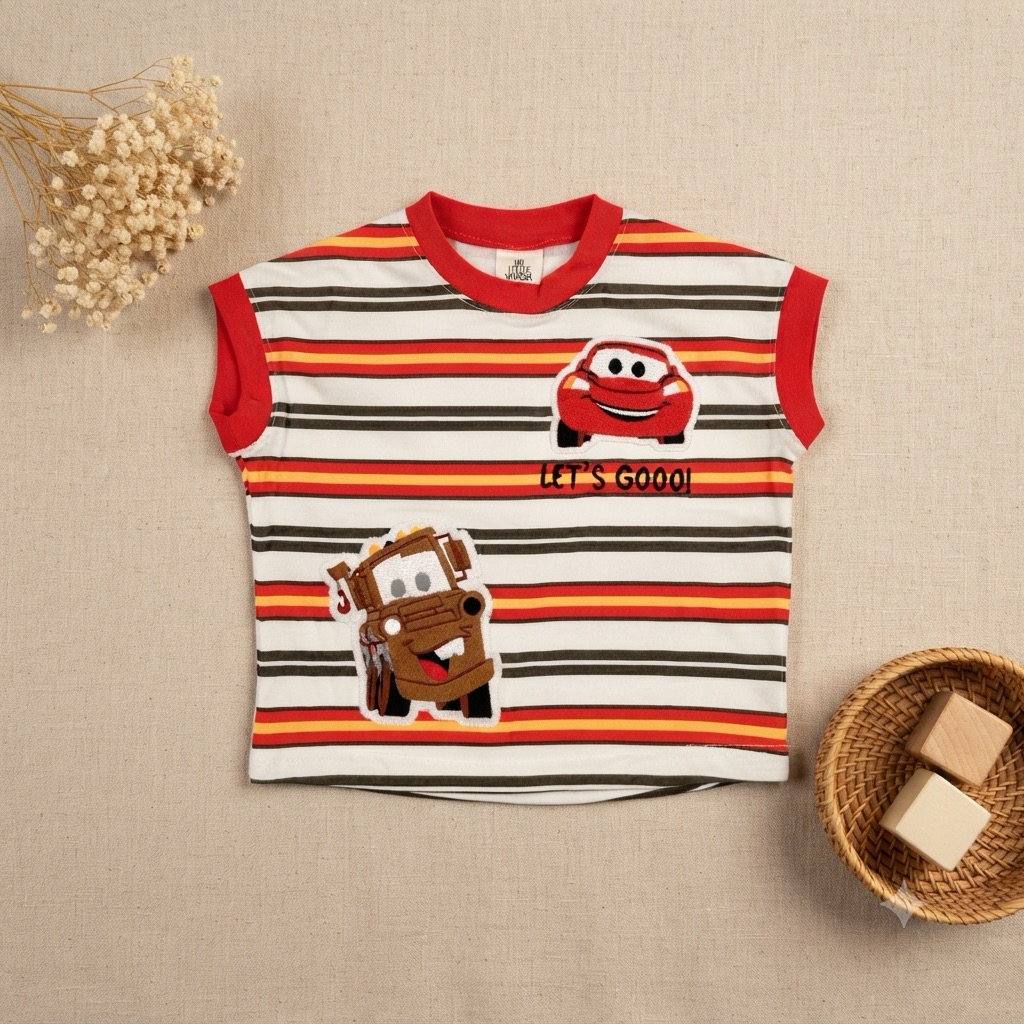 เสื้อยืดเด็ก Lightning McQueen และ Mater คู่หูสุดฮิตจาก Cars ที่เด็ก ๆ ชื่นชอบ ใส่แล้วหล่อเท่