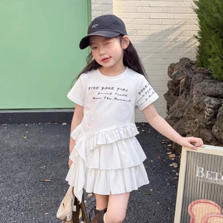 PRINCESS KESLI 2-12 ปี กระโปรงกางเกงแฟชั่น สําหรับเด็กผู้หญิง แบบทรงเค้ก และแบบจีบพลีท（พร้อมกางเกงขาสั้นซับใน