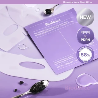 มาส์กหน้า BIODANCE คาเวียร์ PDRN เนื้อเจล ใช้ค้างคืน ฟื้นฟูผิวให้เต่งตึง กระจ่างใส 1 กล่อง 34g (4 ชิ้น)