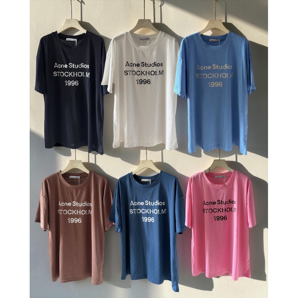 เสื้อยืดลักชูรีสายมินิมอใส่ได้ทุกวันไม่มีเอาต์งานเกรดนำเข้าทรงโอเว้อไซร้