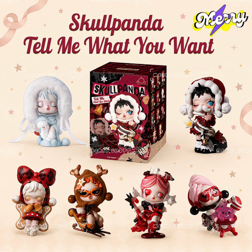✨พร้อมส่ง✨POP MART Skull Panda Wishing time has come series Random box ลุ้น (Secret)🎁