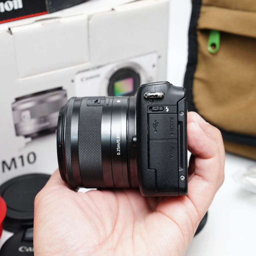 Canon M10 อดีตประกันศูนย์ สภาพดี มีกล่อง ของแถมเพียบ thumbnail 5