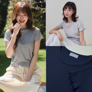 88story.th - Lucy top พร้อมส่ง เสื้อยืดเย็บระบาย (มีหลายแบบ)