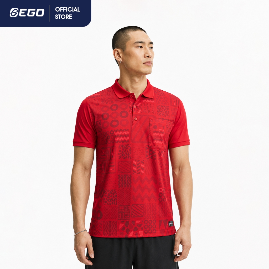 EG6201(SS-XL) เสื้อโปโลชายพิมพ์ลาย AFCON (EGO SPORT)