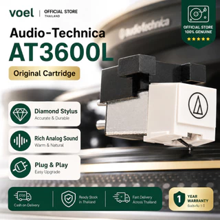 Voel ตลับสไตลัส AT3600L ย้ายแม่เหล็กสำหรับเสียงเทคนิค AT-LP60 LP3 PL300