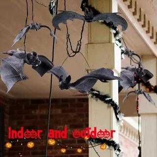 ค้างคาวปลอม ค้างคาวยาง ตกแต่ง ปาร์ตี้ ฮาโลวีน บ้านผีสิง Fake Rubber Bat Halloween Party Decorations Ghost Haunted House