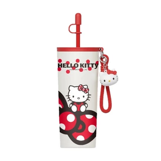โลตัส SANRIO แก้วน้ำสแตนเลส 700 มล. ลาย Hello Kitty Red Bow LOTUS'S SANRIO STAINLESS STEEL WATER GLASS 700 ML.