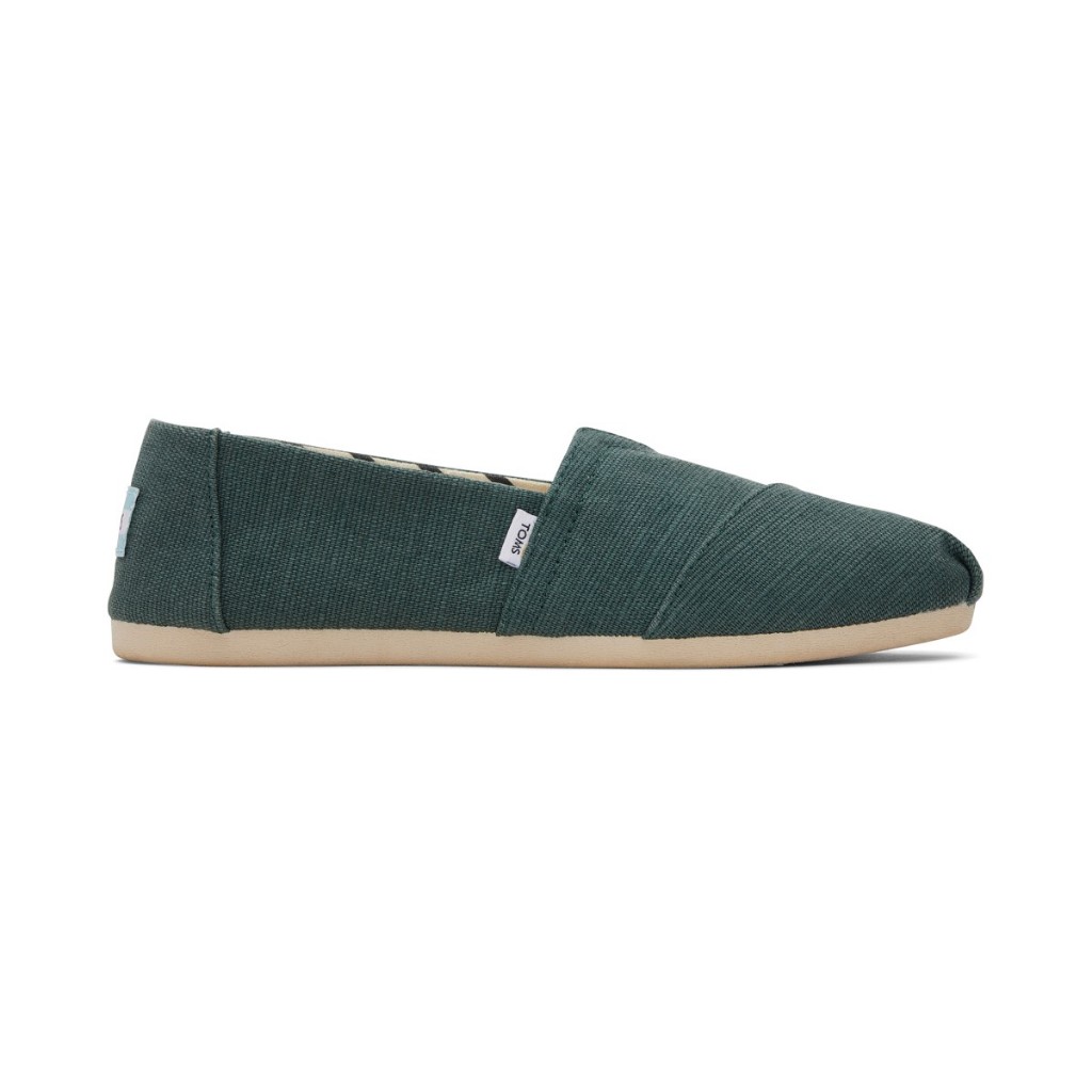 TOMS รองเท้าลำลองผู้หญิงสลิปออน รุ่น Alpargata Bonsai Green Heritage Canvas (CH) รองเท้าลิขสิทธิ์แท้