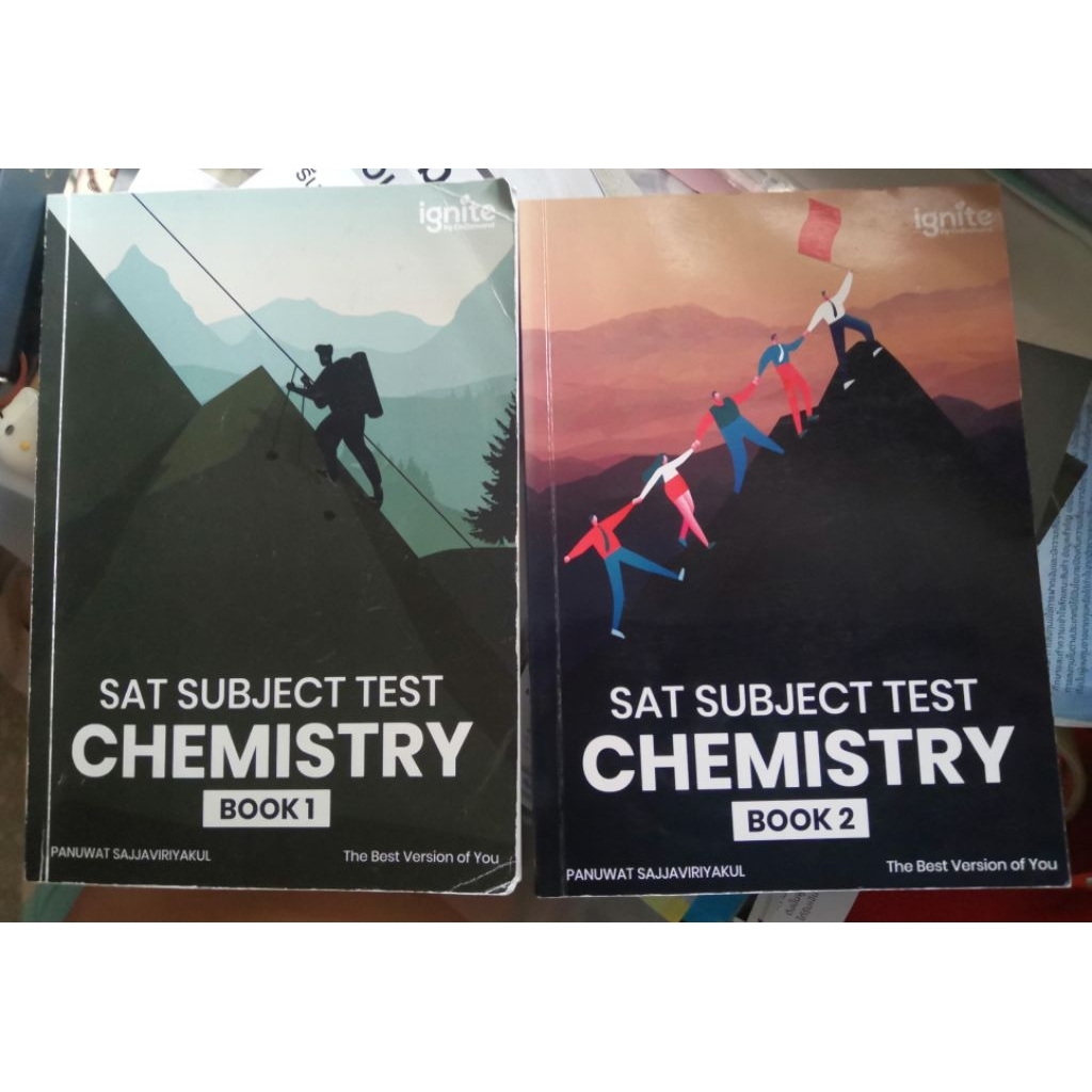 sat​ subject​ test​ Chemistry​ book1, book2​  ignite​ by​ Ondemand​ 1ชุดได้2เล่ม