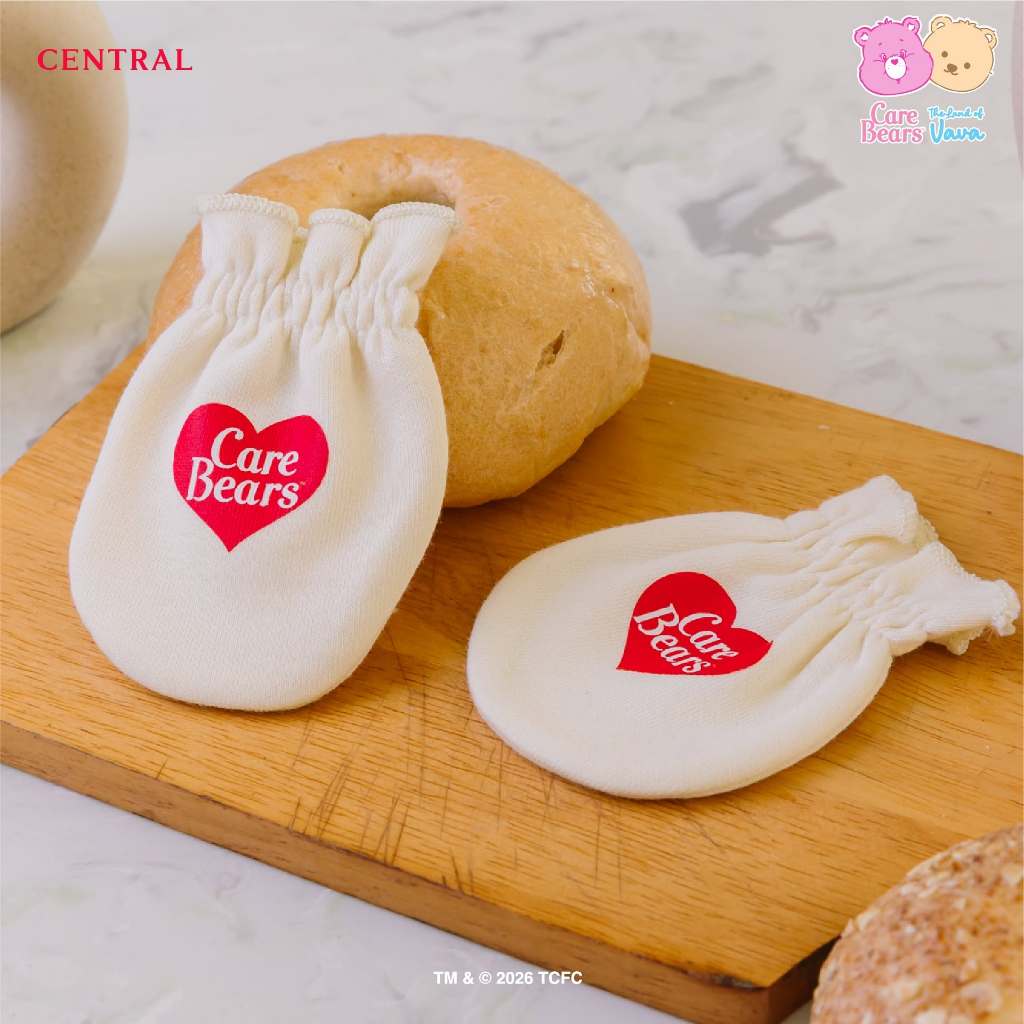 Thelandofvava 🐻  VNXX 3008 3009 3010 ถุงมือเด็กอ่อน รอบข้อมือ 3 นิ้ว🐻 Care Bears (Gummy Bear) ลิขสิทธิ์แท้จาก vava