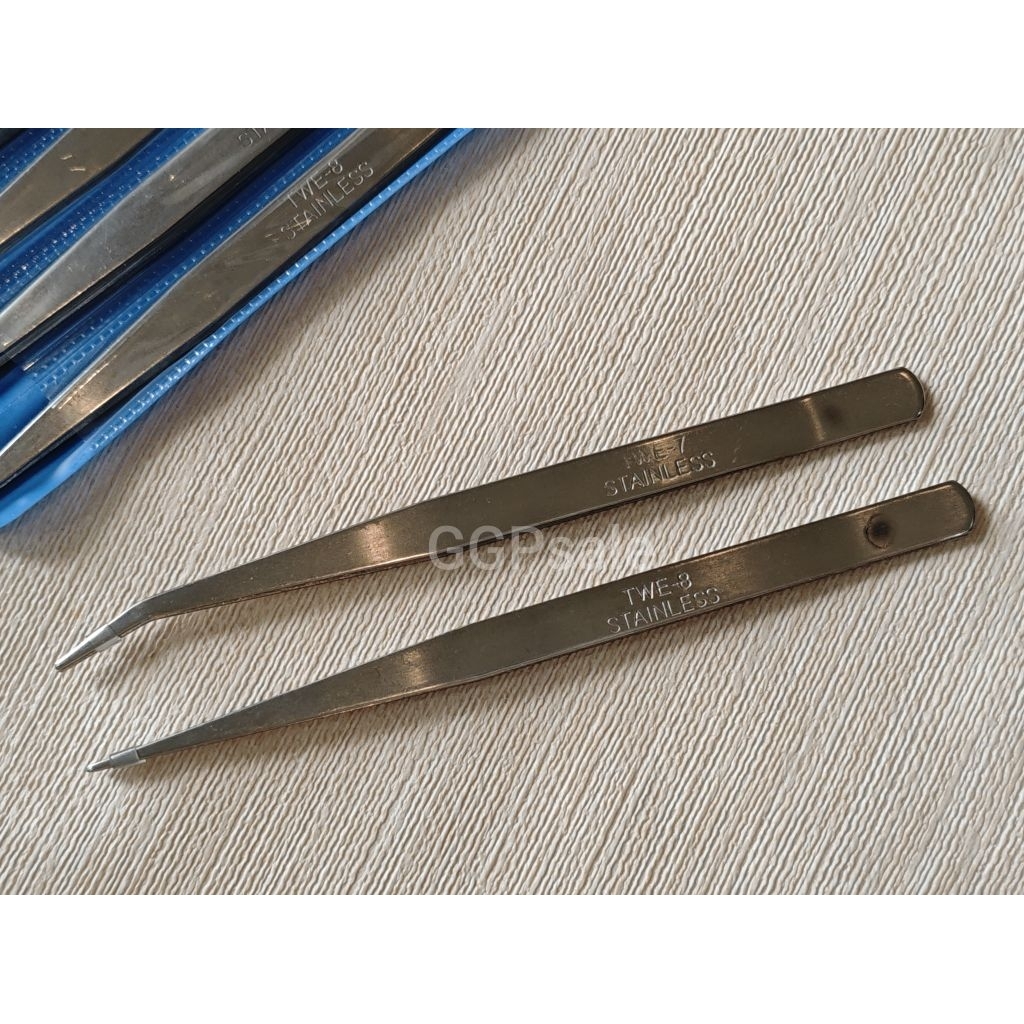 ปากคีบสแตนเลส ขนาด 15ซม. ปลายตรง / ปลายโค้ง Stainless Steel แหนบคีบอเนกประสงค์