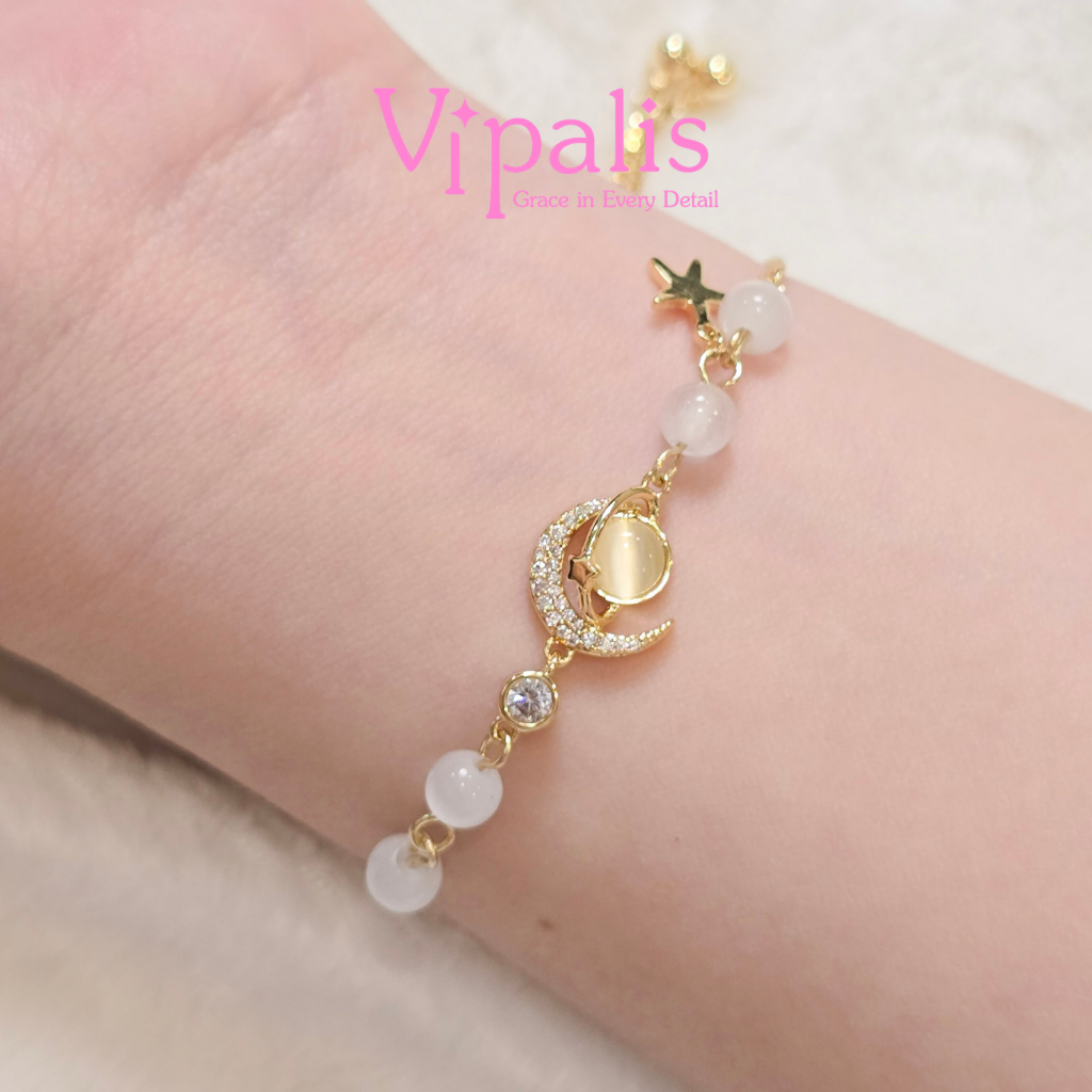 Vipalis | Luna & Saturn Bracelet | กำไลข้อมือ Moon Saturn