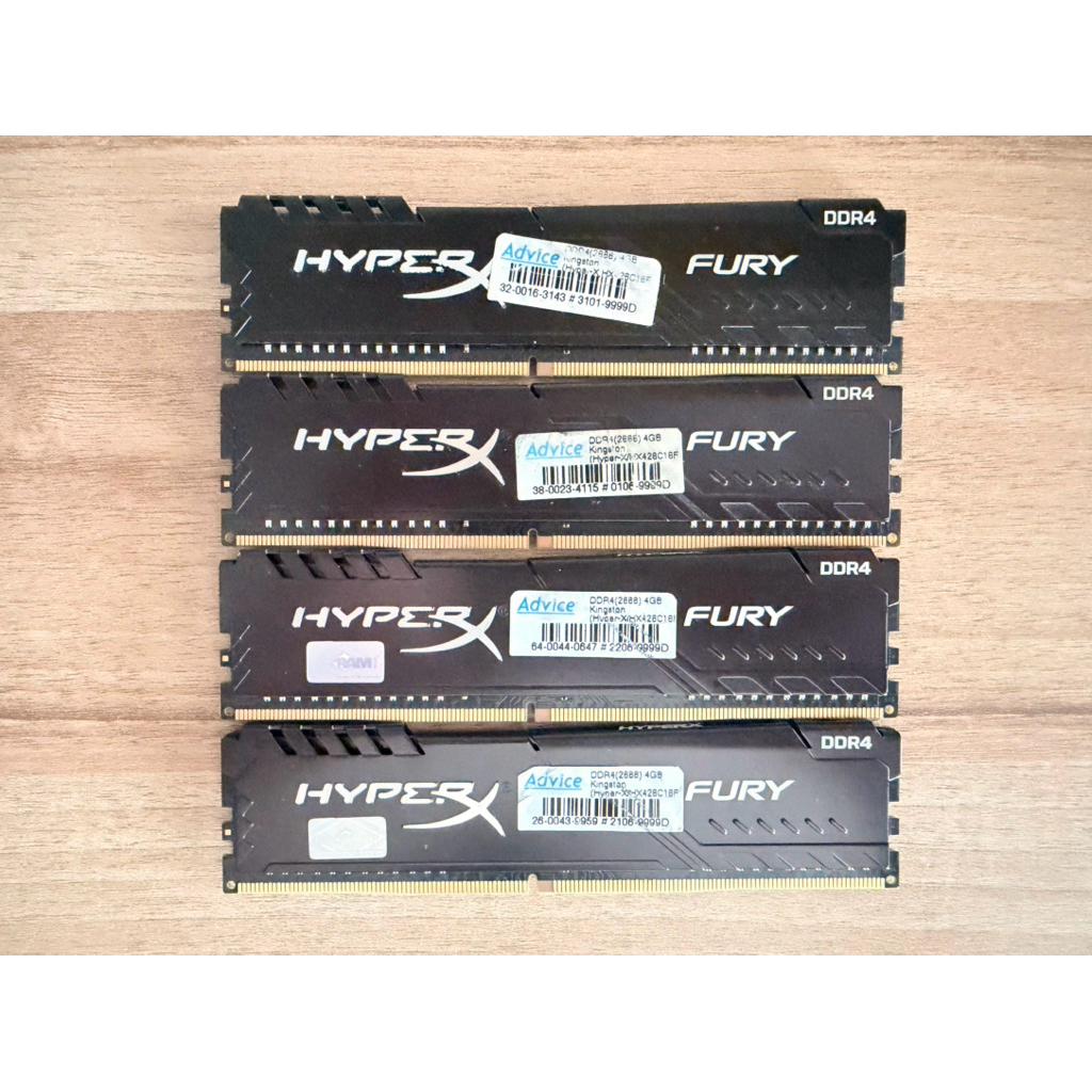Ram hyperx fury ddr4 16g 4x4 bus 2666