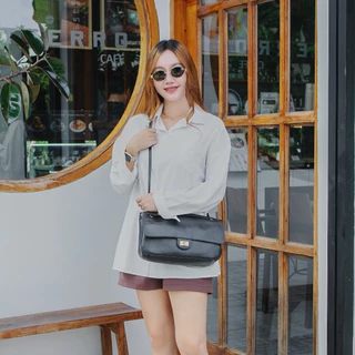 [ LoveGood ] Ciel กระเป๋าสะพาย Flap Bag หนังวัวแท้ 13" Shoulder Bag กระเป๋าผู้หญิง