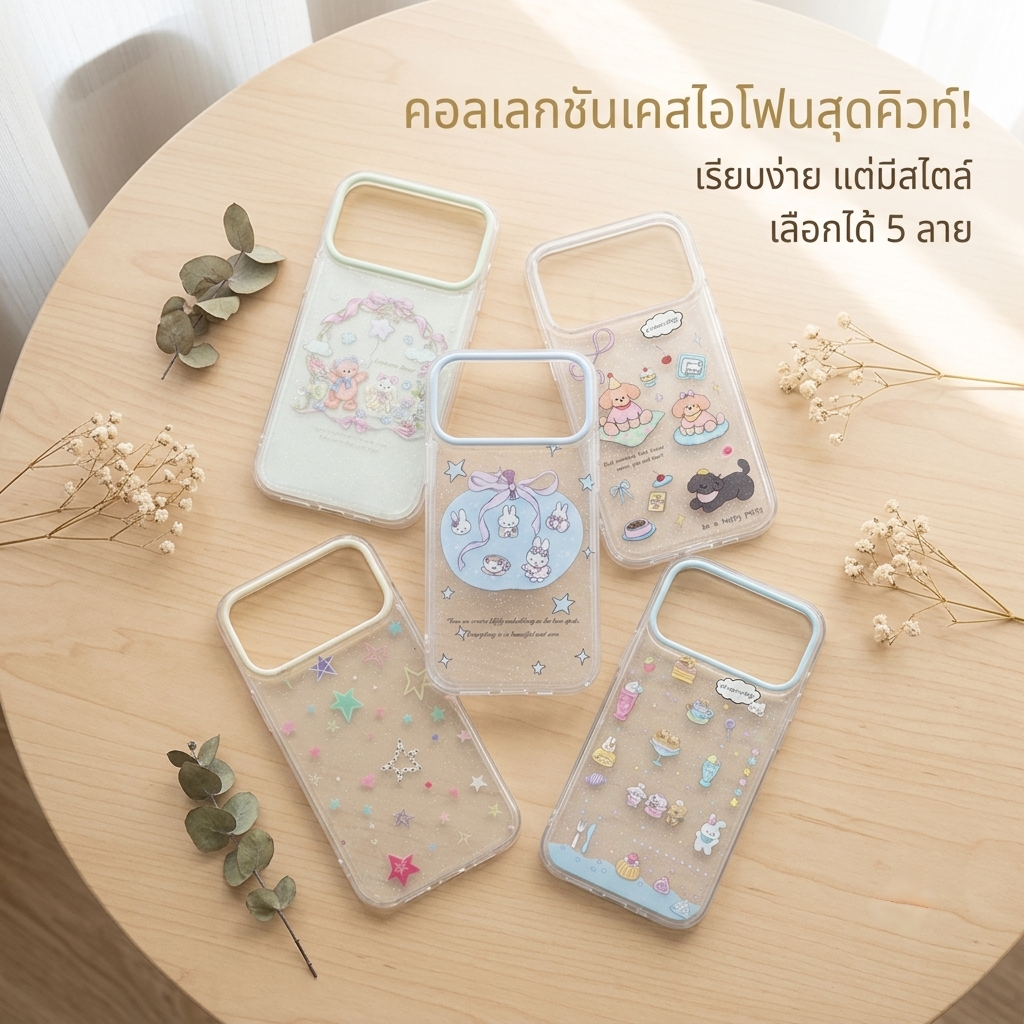 เคสไอโฟนกริตเตอร์ (15promax/ip16/ip16pro/ip16promax/ip17/ip17pro/17promax