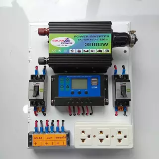 ชุดนอนนา ชุดโซล่าเซลล์ 3000Wmini 500W ชุดชาร์จพลังแสงอาทิตย์ 18V 20W ไฟโซล่าอเนกประสงค์ พร้อมส่ง