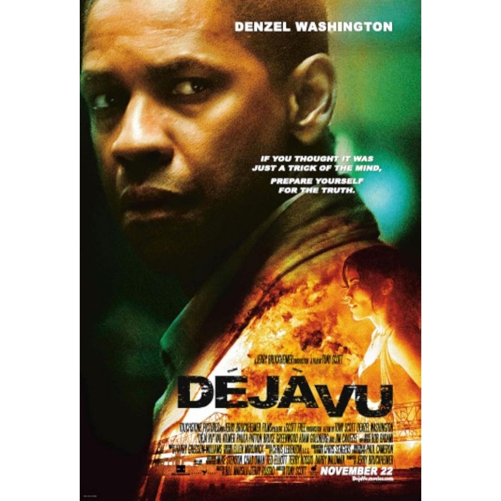 DVD ปก+สกรีนแผ่น Deja Vu (2006) ภารกิจเดือด ล่าทะลุเวลา