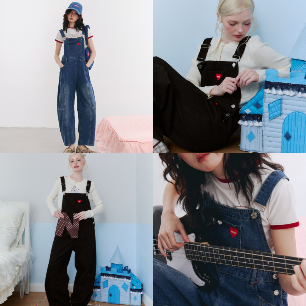 Nineties Design : Jean Collection เอี๊ยมยีนส์ขายาว รุ่น BFF