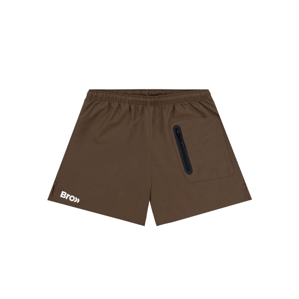 GOING OUT RUNNING SHORTS BROWN