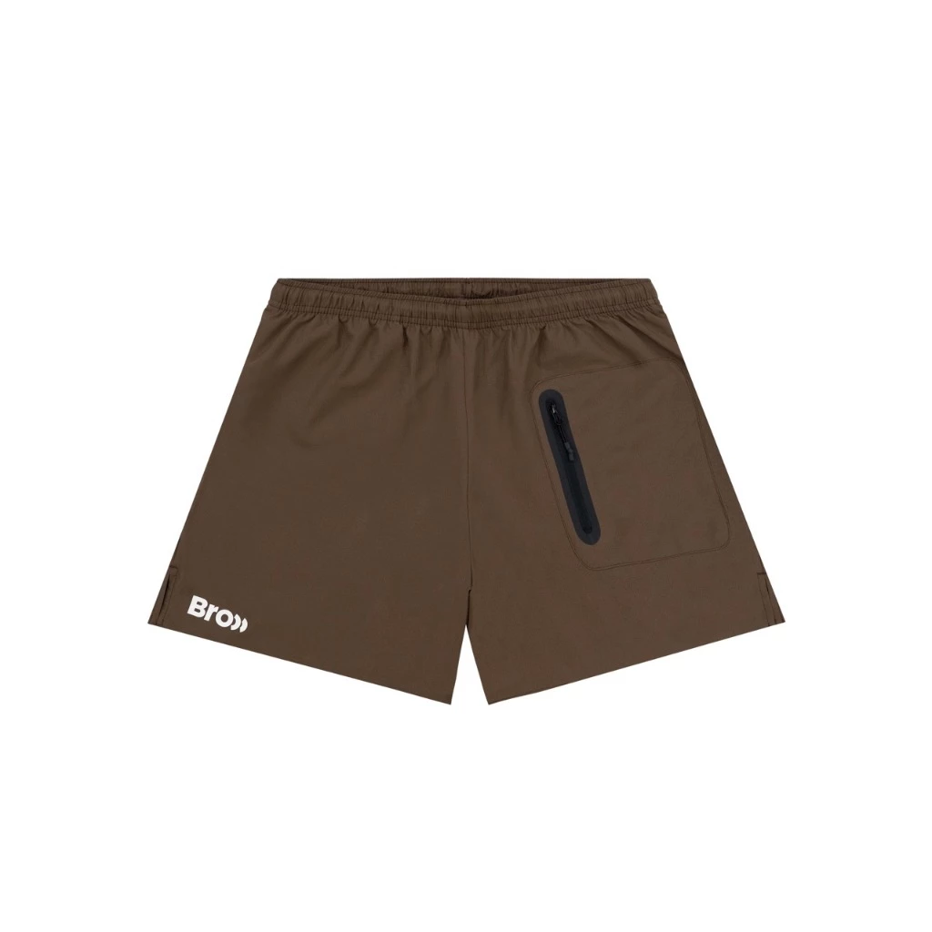 GOING OUT RUNNING SHORTS BROWN