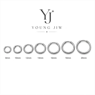 1คู่/ต่างหูห่วงสแตนเลส หนา2.5มิล สำหรับผิวแพ้ง่ายไม่ลอกไม่ดำ-A1