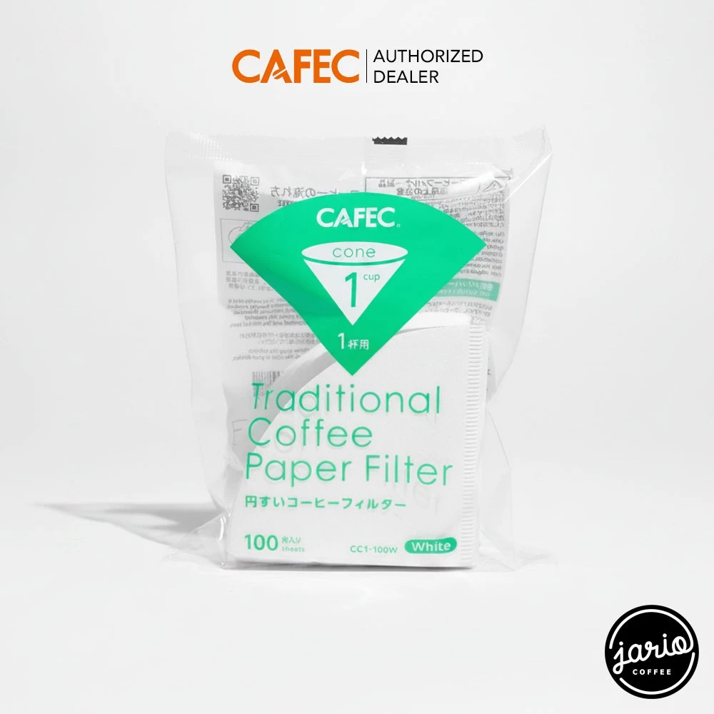 JARIO x CAFEC กระดาษกรองกาแฟ Traditional 100 แผ่น CAFEC Traditional Coffee Paper Filter 100 Sheets