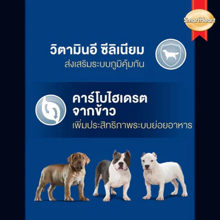 [ส่งด่วน กระสอบ] Smartheart Power Pack อาหารสุนัข อาหารเม็ด สุนัขโต ลูกสุนัข พลังงานเยอะ พันธุ์ กลาง ใหญ่ ขนาด 10 kg