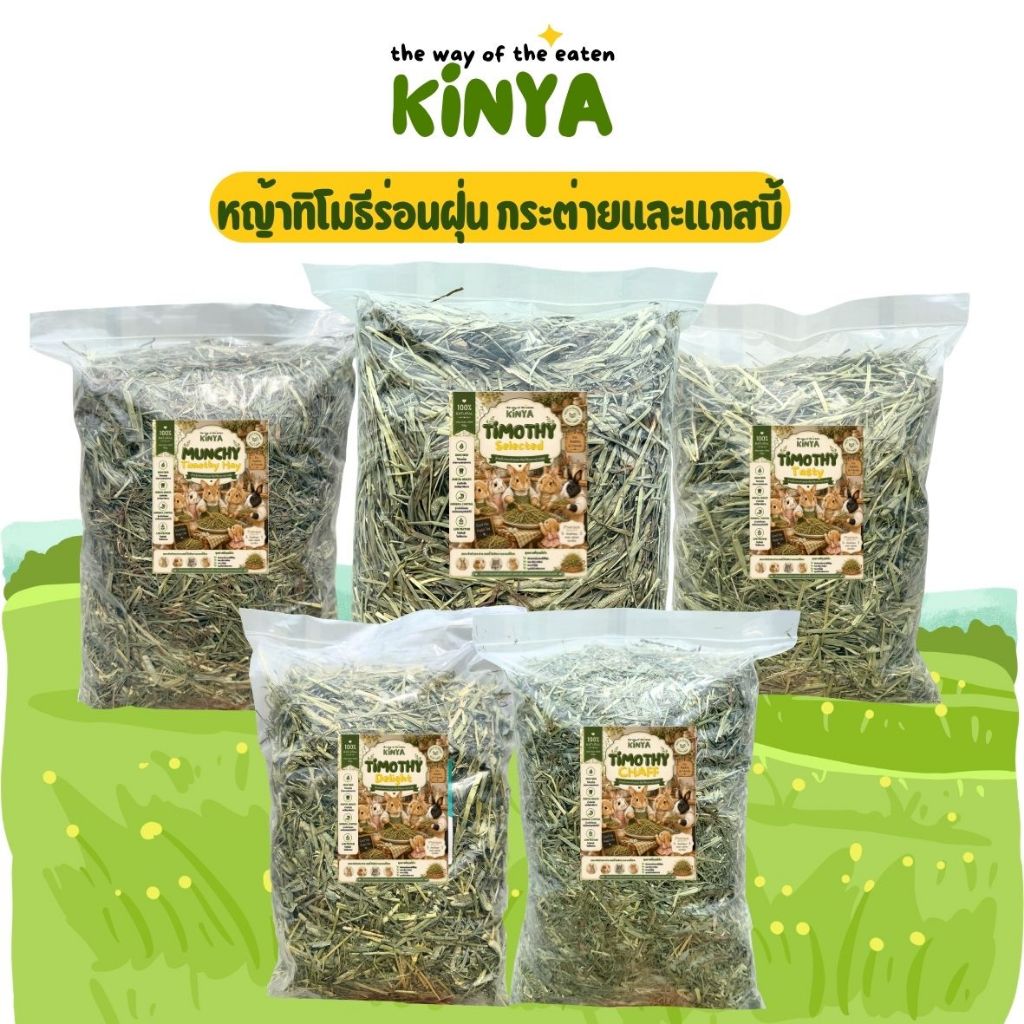 KINYA หญ้าทิมโมธี ร่อนฝุ่น ใหม่สุด เขียว หอม คัดมาแล้ว