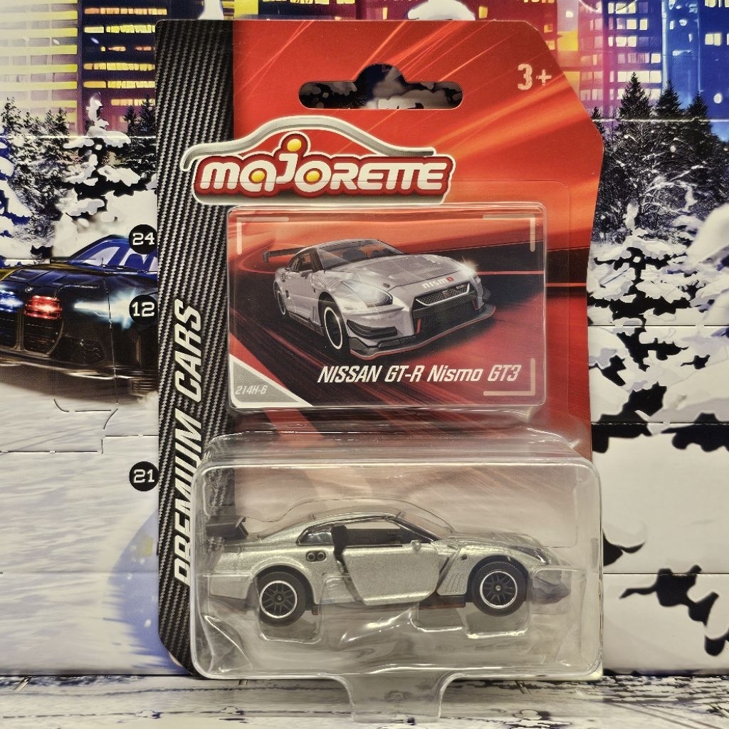โมเดล รถของเล่น Majorette Nissan GTR R35 Nismo GT3 สีเทา ในแพ็ค หายาก รถสวย