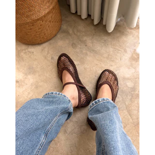 [พร้อมส่ง] WEAR.SOUL #S688-STELLA Sparkle Mesh Flats