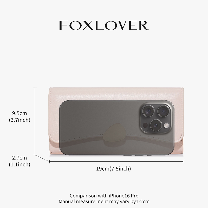 FOXLOVER محفظة نسائية طويلة 7 بطاقات — صورة 3