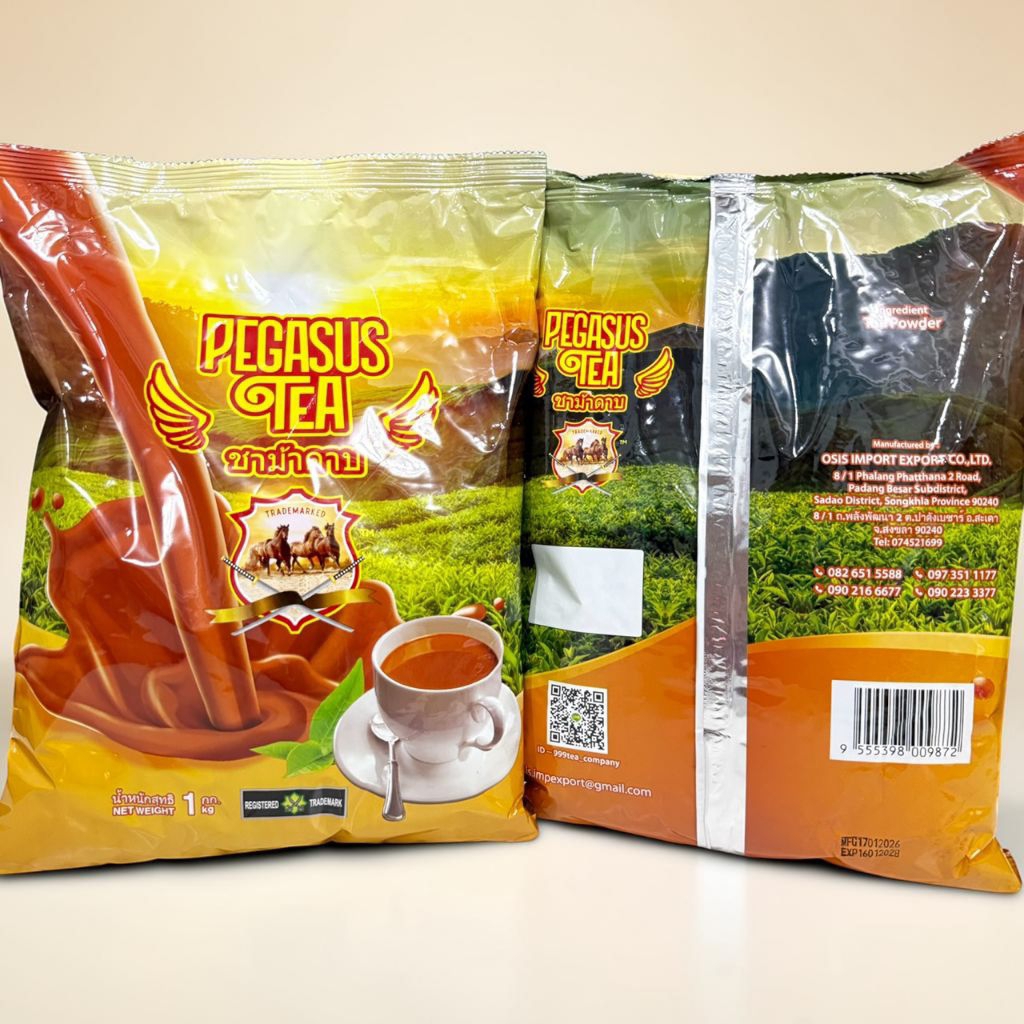 ชาตรา ม้าดาบPEGASUS TEA ชาใต้ ขนาดถุงละ1กิโลกรัม กลิ่นหอมสีสวย