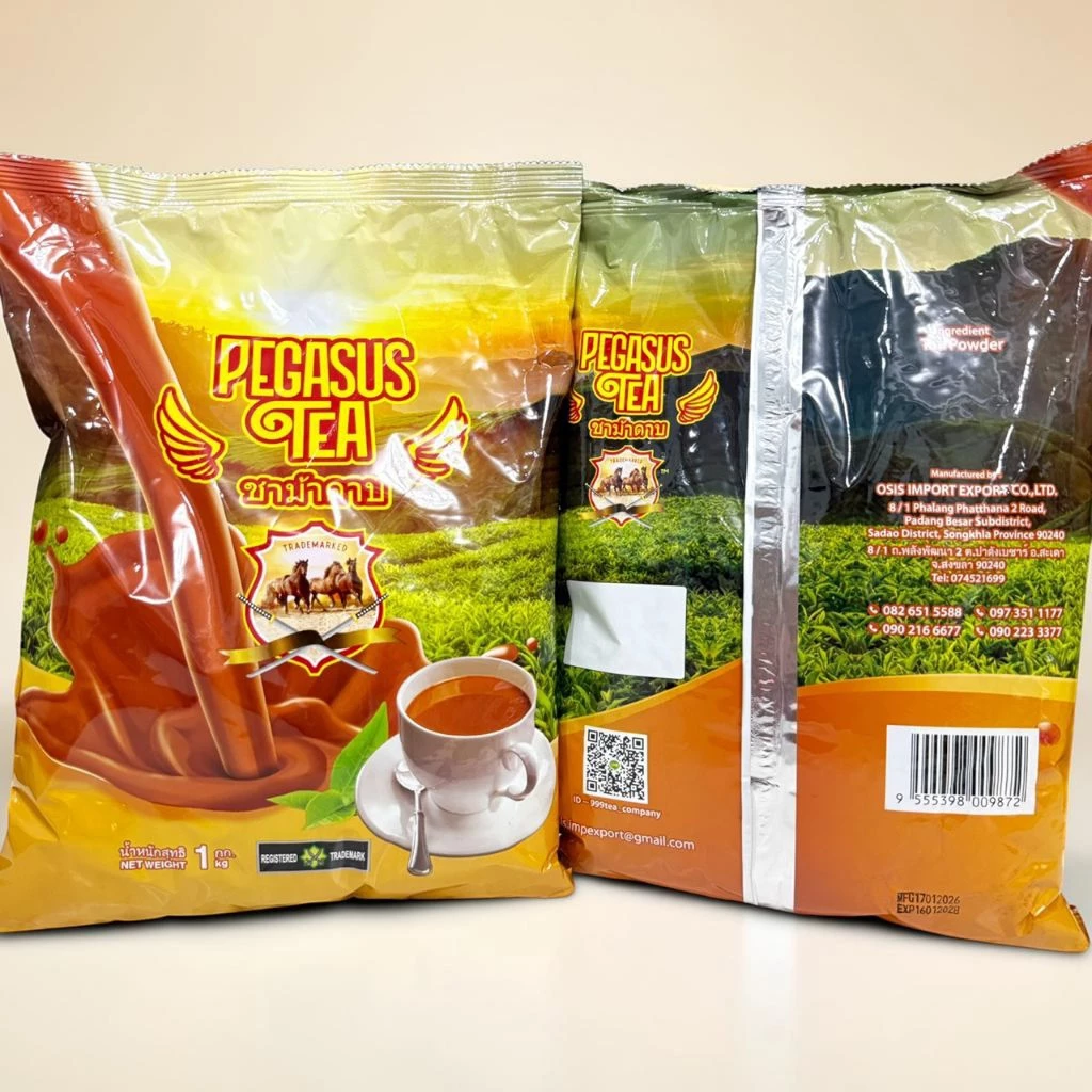 ชาตรา ม้าดาบPEGASUS TEA ชาใต้ ขนาดถุงละ1กิโลกรัม กลิ่นหอมสีสวย