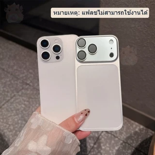 เปลี่ยนลุคเป็น 17 Pro Max สำหรับ iPhone 16 15 14 Pro Max พร้อมป้องกันเลนส์ วัสดุอะคริลิค ผิวด้าน กรณีโทรศัพท์แม่เหล็ก