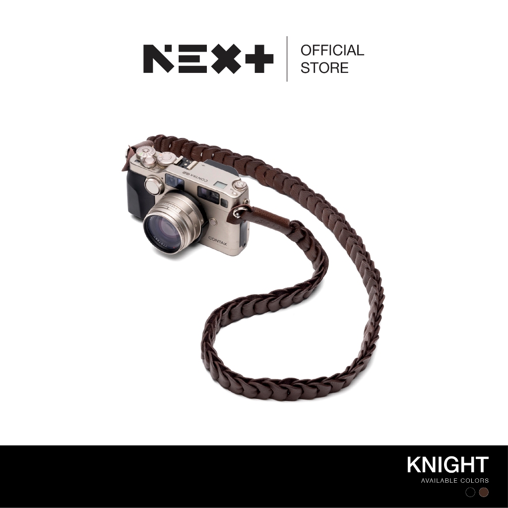 สายคล้องกล้องแบบร้อยเรียง หนังแท้ ปลายห่วง สายคล้องคอและสายสะพายกล้อง Next Photographic รุ่น Knight