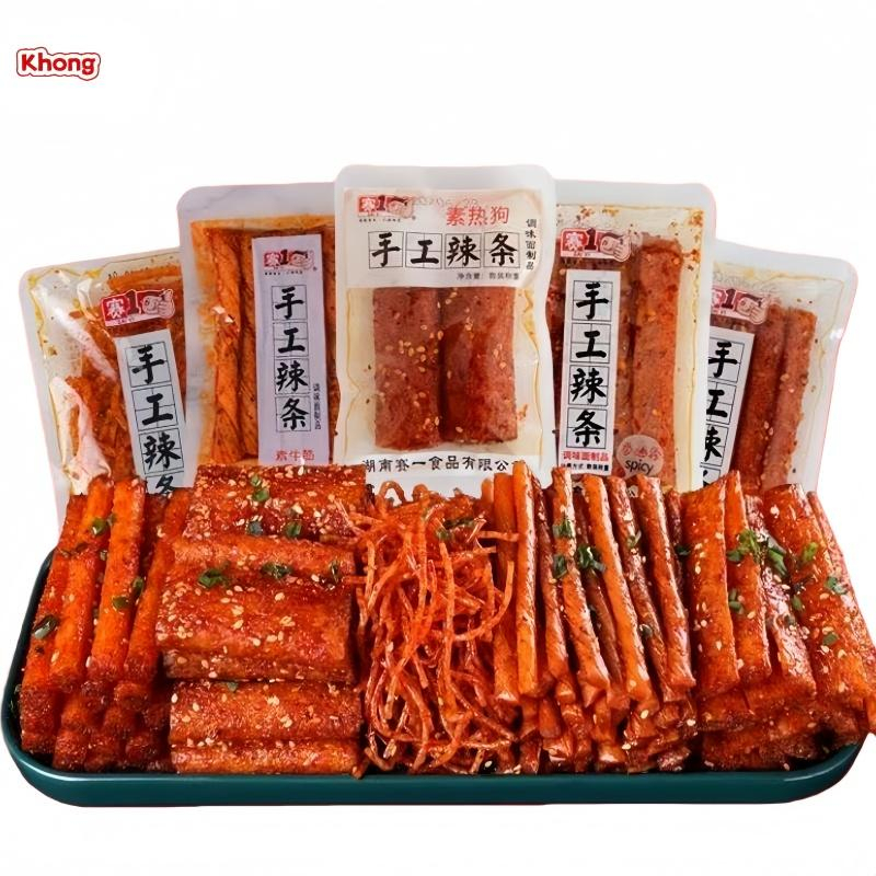 [ส่งไว] ล่าเถียวแฮนด์เมด ล่าเถียวหม่าล่า ขนมขบเคี้ยวรสเผ็ดจัดจ้าน ผลิตด้วยมือแท้ 100% เหนียวนุ่มเคี้ยวหนึบหนับสู้ฟัน