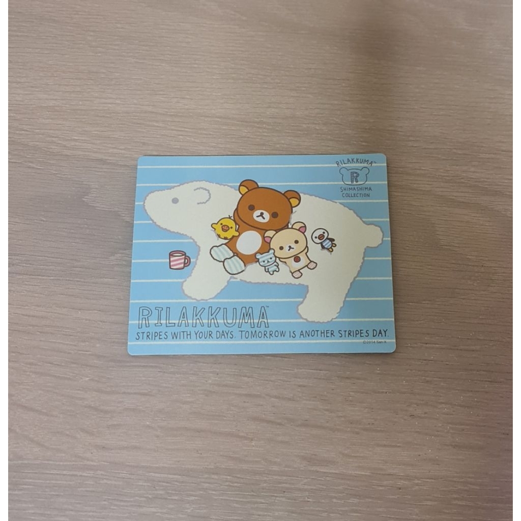 แผ่นรองเม้าส์ งานSan-x ริลัคคุมะ Mousepad Rilakkuma จากญี่ปุ่น🇯🇵 น่ารักพกพาได้❤️