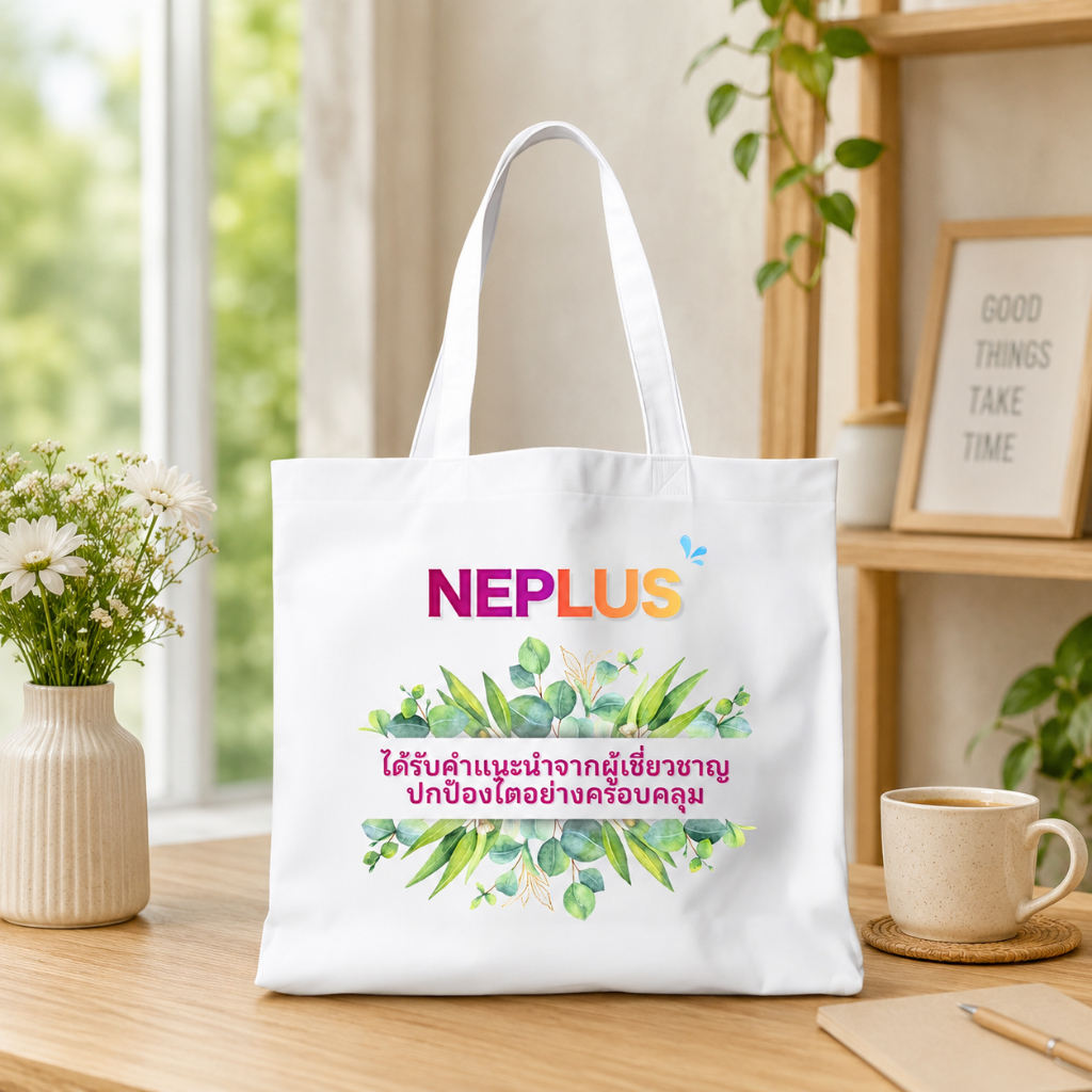 [ของขวัญสุดพิเศษ] ถุงผ้าพรีเมียม Neplus One