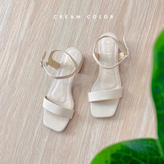 Rarin รุ่น [ Onnie ] รองเท้ารัดส้น สูง 1.5 นิ้ว นุ่มนิ่มสบายเท้า ** เท้าอวบ เท้ากว้าง บวกเพิ่มไซส์ **