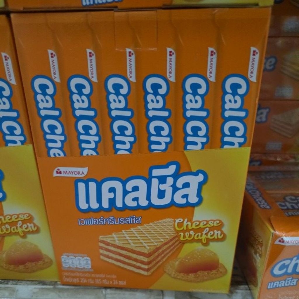ขนมเวเฟอร์ แคลชีส 8.5 กรัม บรรจุ 24 ซอง cal cheese