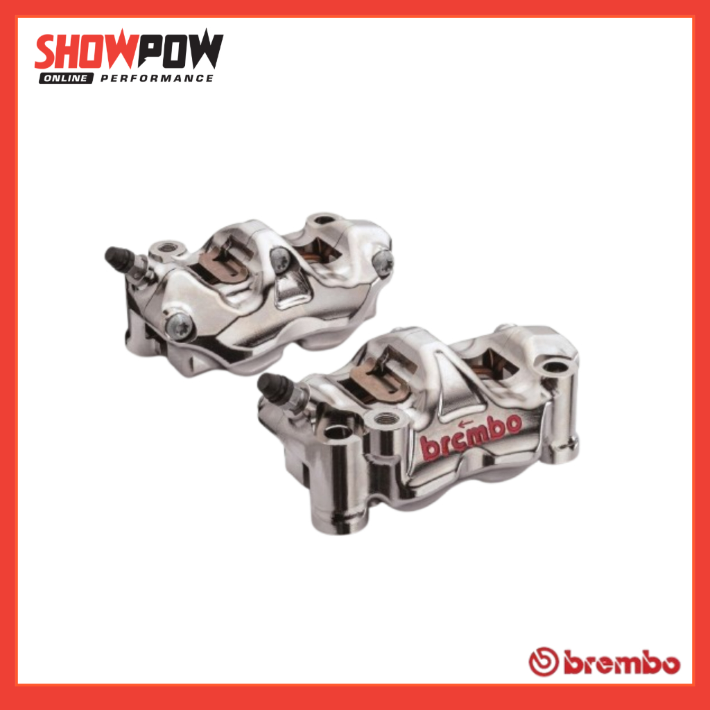 (พร้อมส่ง!) Brembo GP4RX  100mm.  Nickel ปั้มเบรกล่าง  ขนาดลูกสูบ 30 mm จำนวนลูกสูบ 4 ลุก