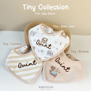 ผ้ากันเปื้อนเด็ก Bib babysista รุ่น Tiny ผ้าCotton100% ปักชื่อได้