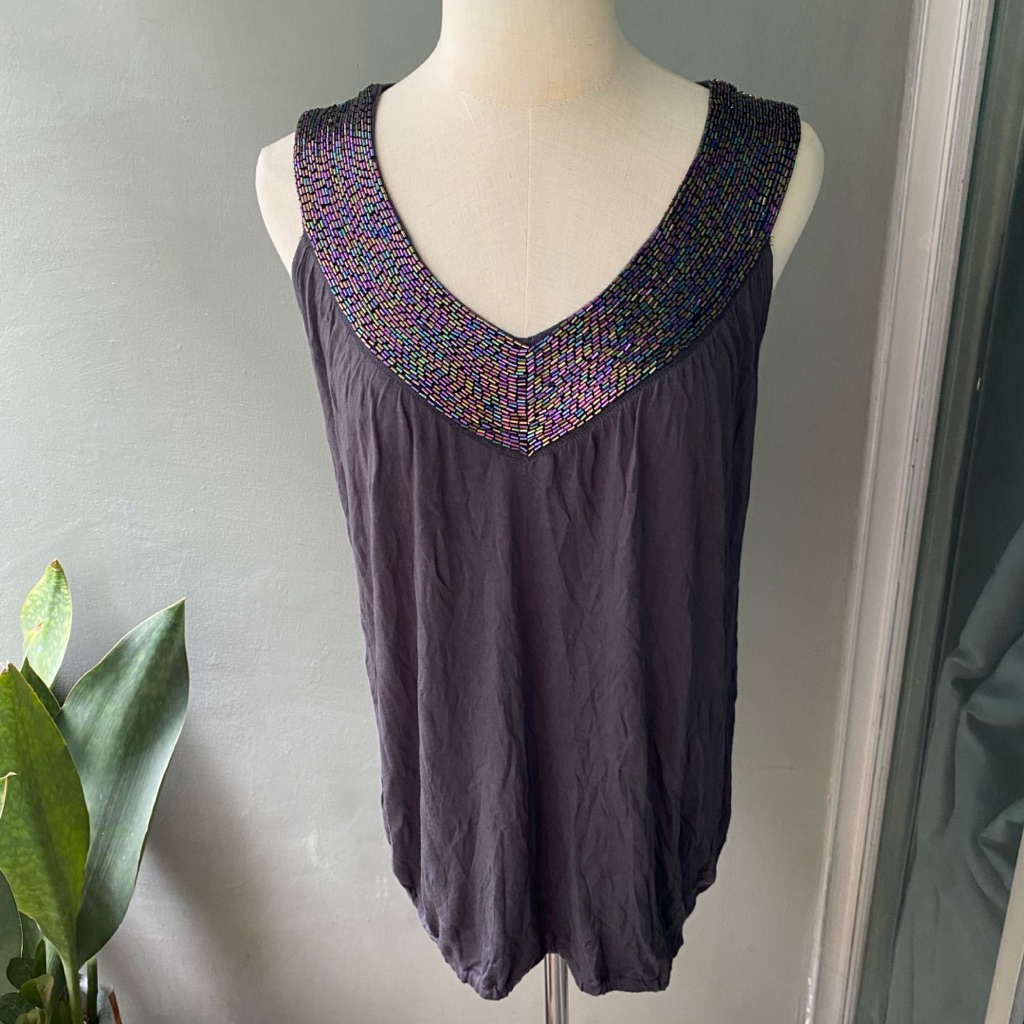 USED KappAhl Y2K tank top size S