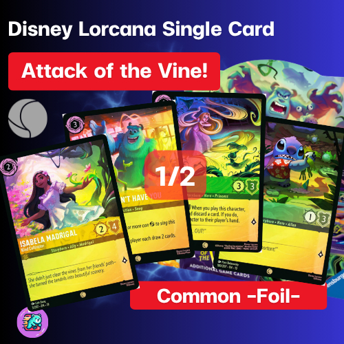 [Set 13 Attack of the Vine!] Common -Foil- 1/2 [All color] Single Card Disney LORCANA ENG [Ravensburger]